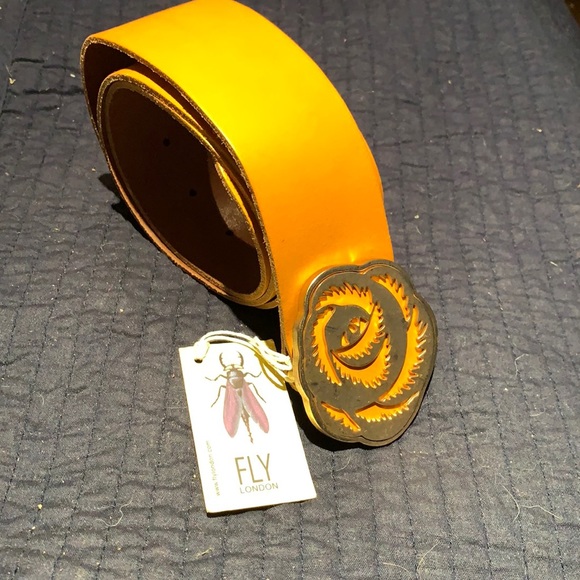 Fly London Tangerine Lule Leather Belt - Picture 1 of 8
